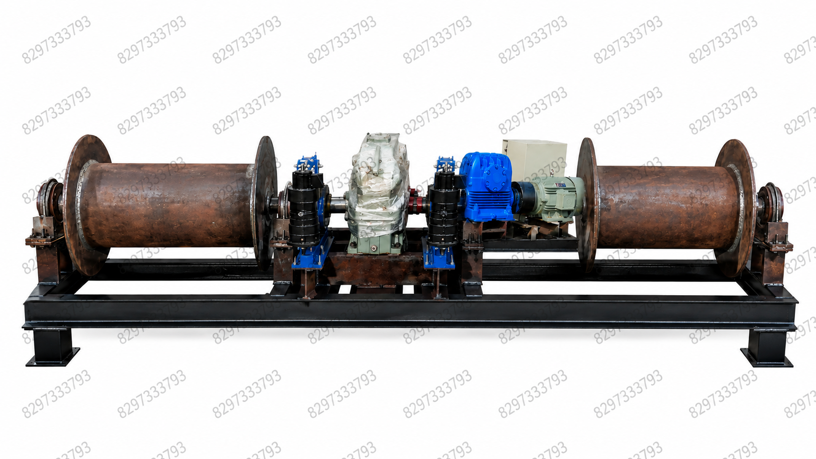 Double Drum Winch Machine 10 Ton Capacity